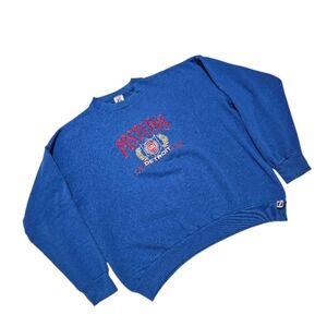 Vintage Logo 7 Detroit Pistons Crewneck Sweater